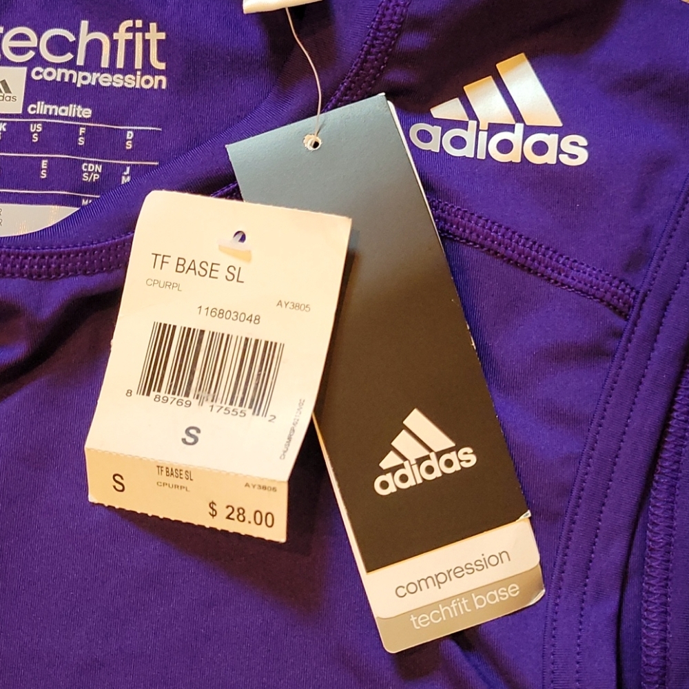NWT Adidas Techfit Compression Layer - Picture 4 of 5
